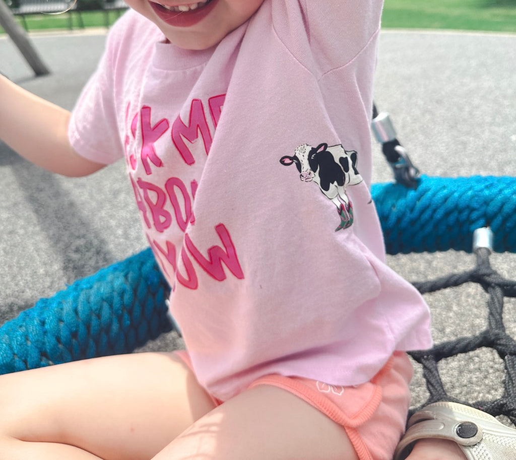 “Ask Me About my Cow” Youth Tee