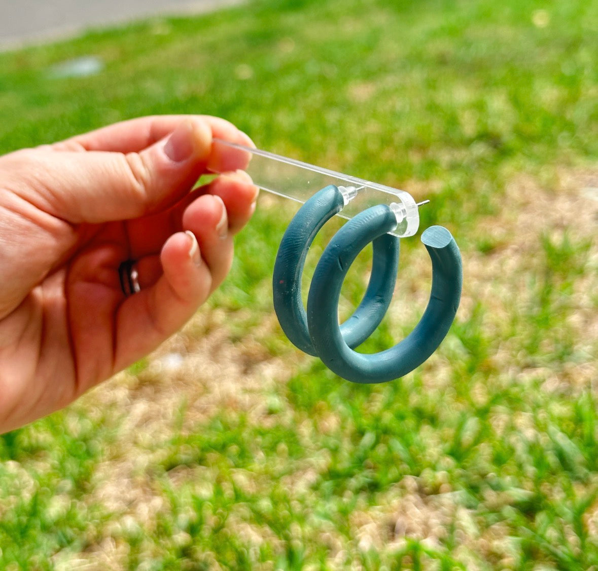 Classic Hoops- Deep Teal