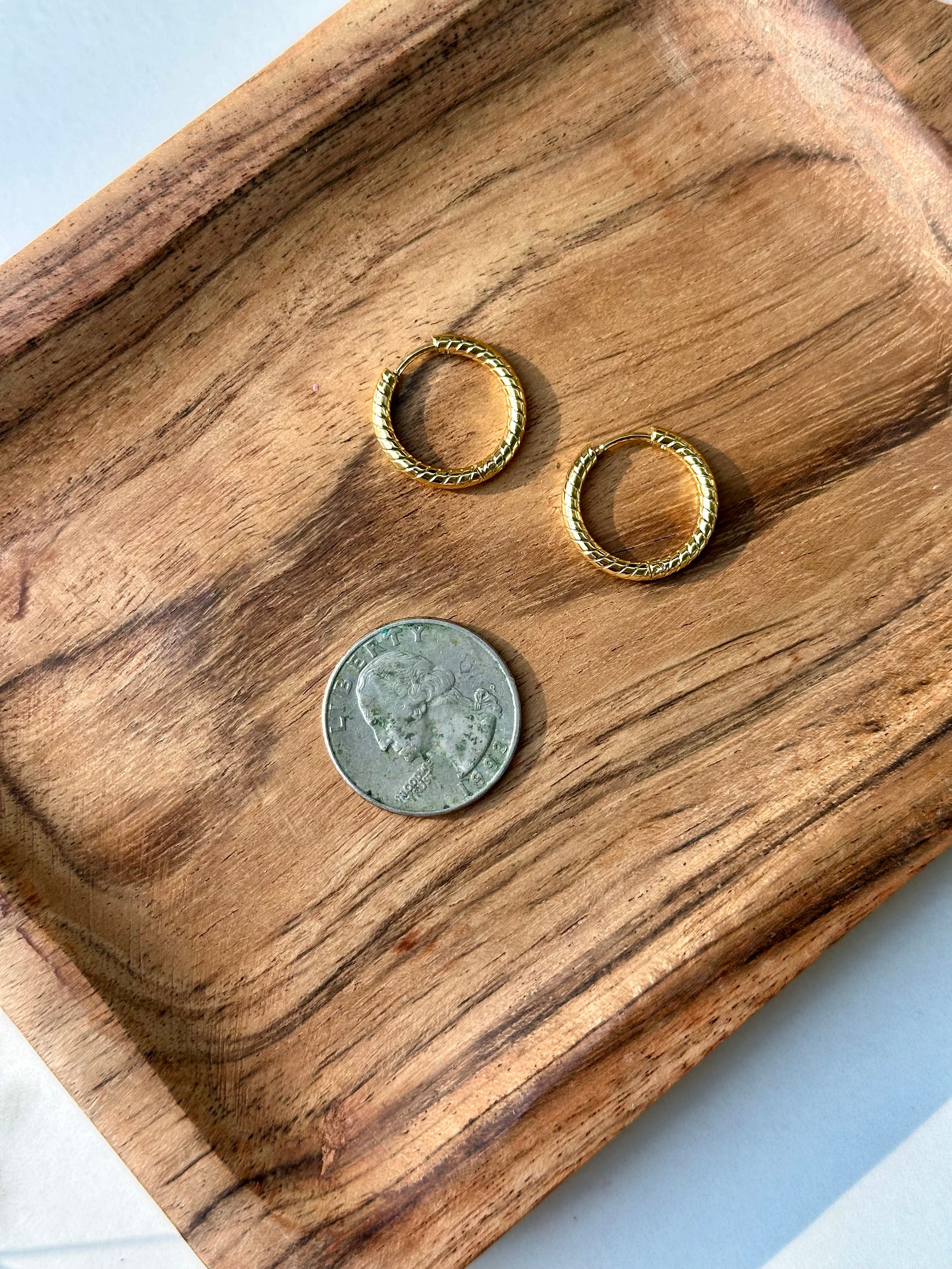Gold A Hoops