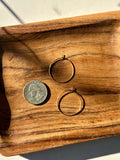 Gold F Hoops