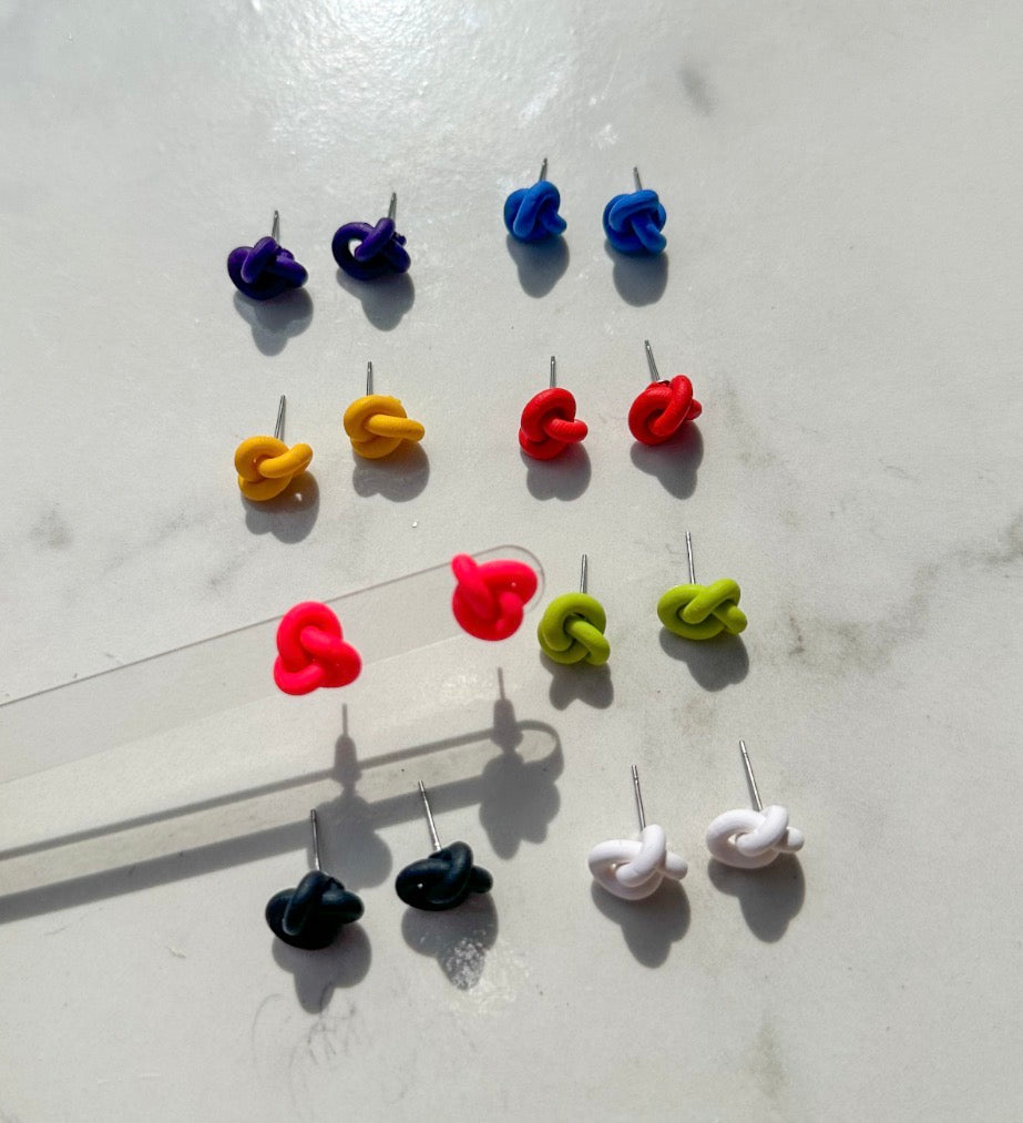 Knotted Studs Staple Colors