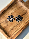 Checkered Flower Charms