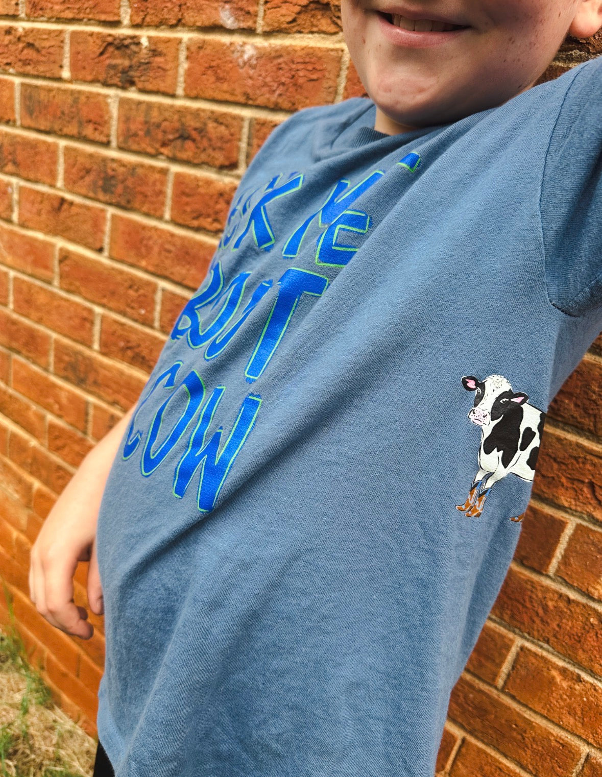 “Ask Me About my Cow” Youth Tee