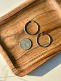Silver D Hoops
