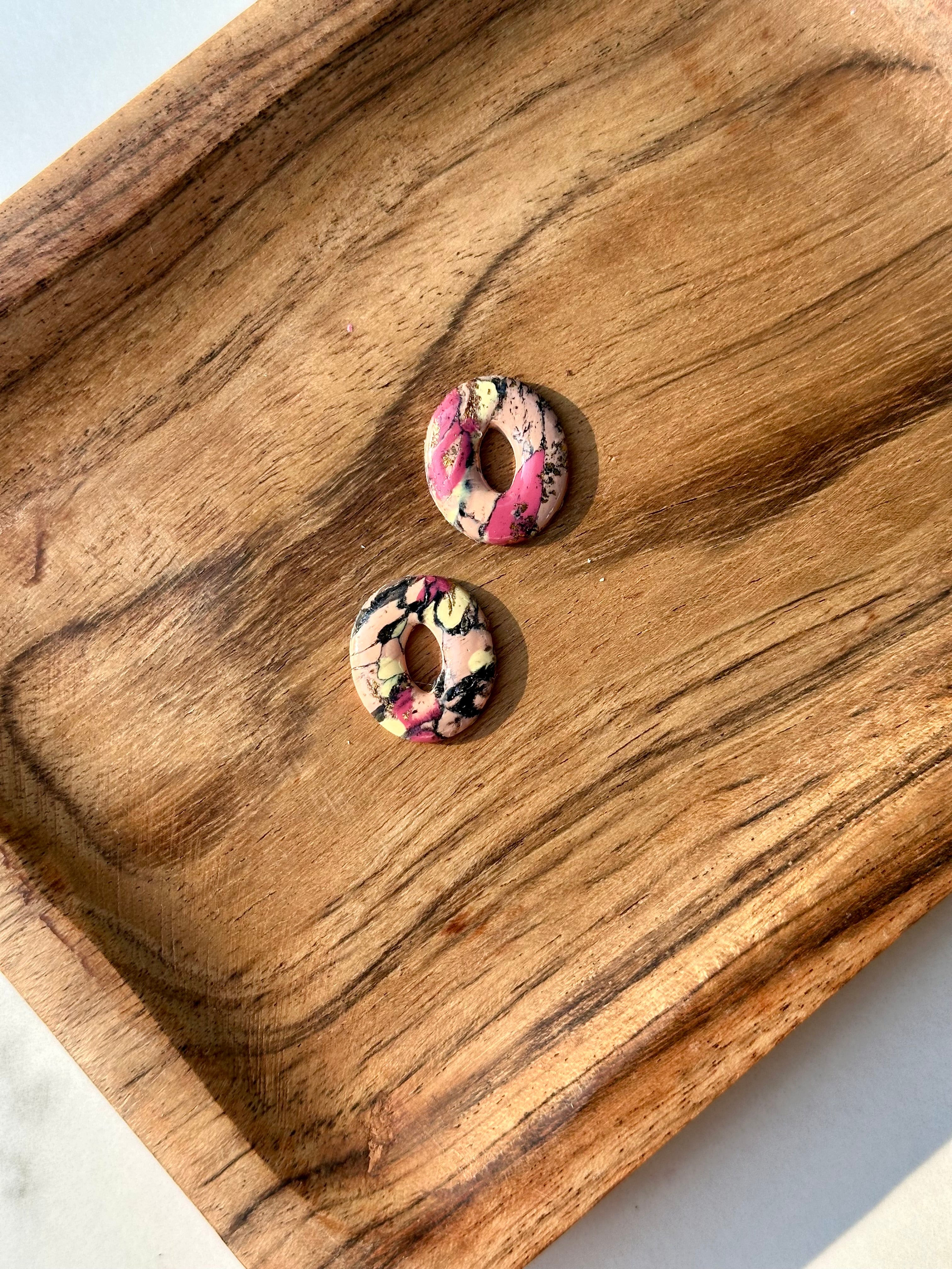 Marble Oval Charms