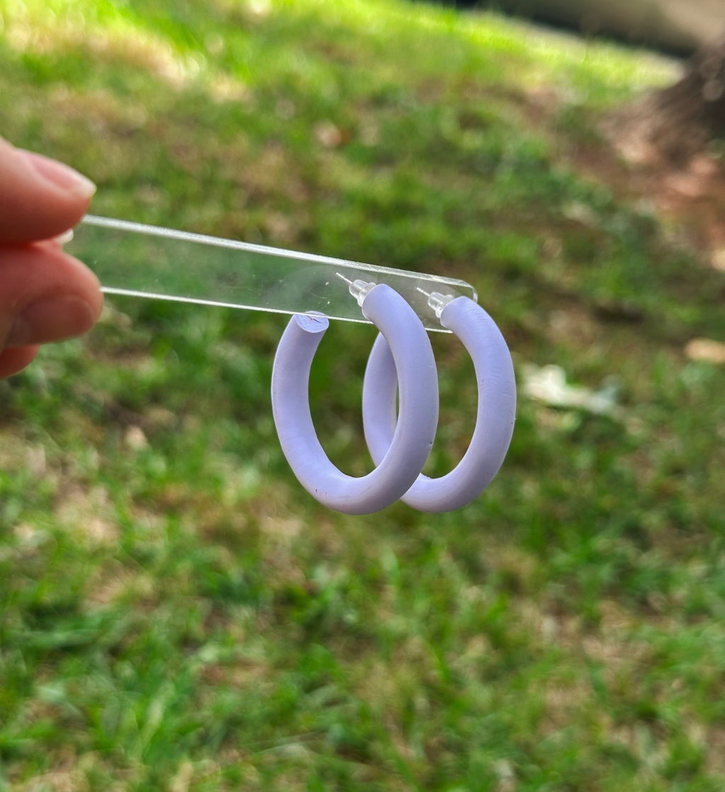 Classic Hoops- Periwinkle