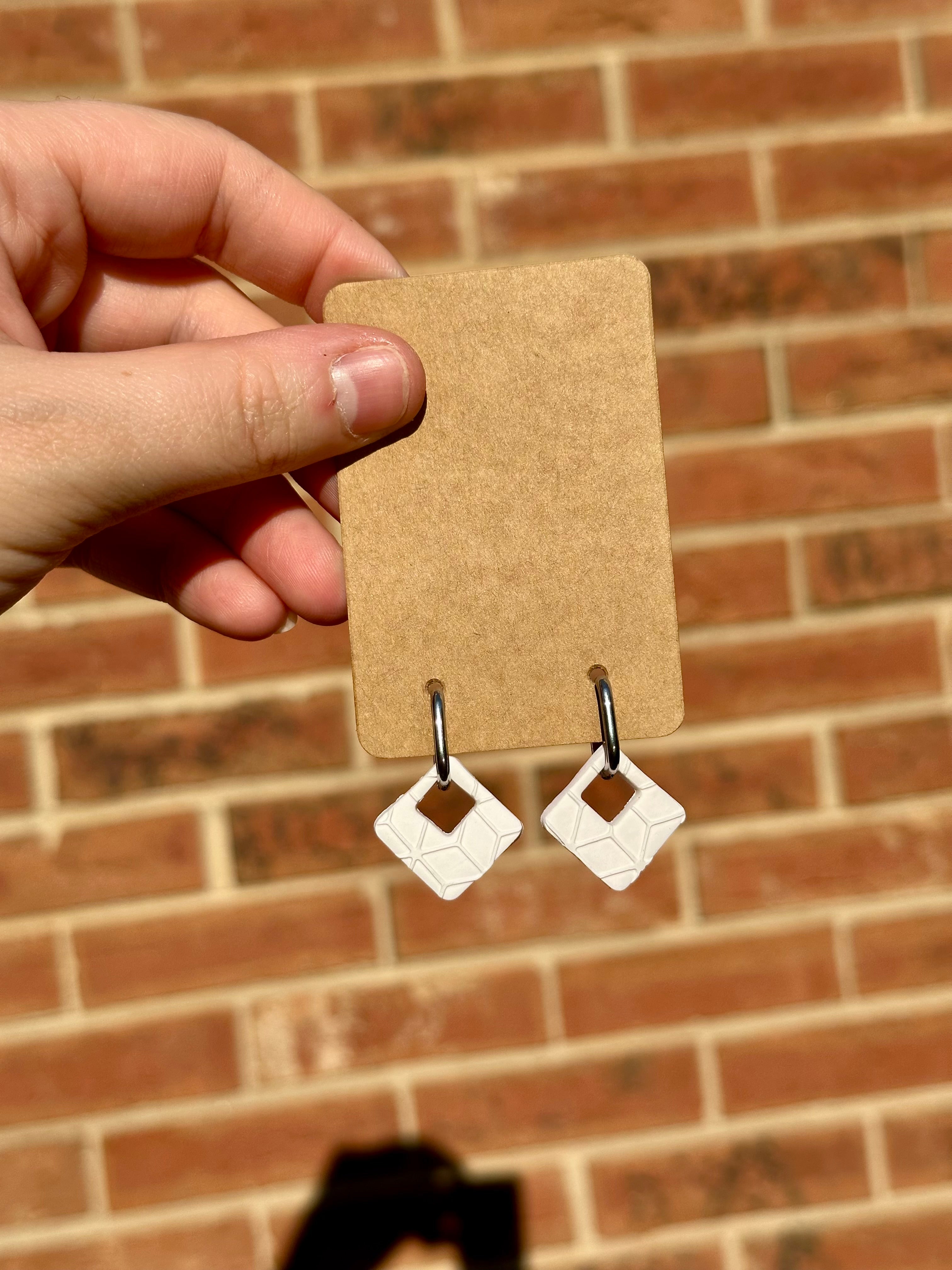 Silver B Hoops
