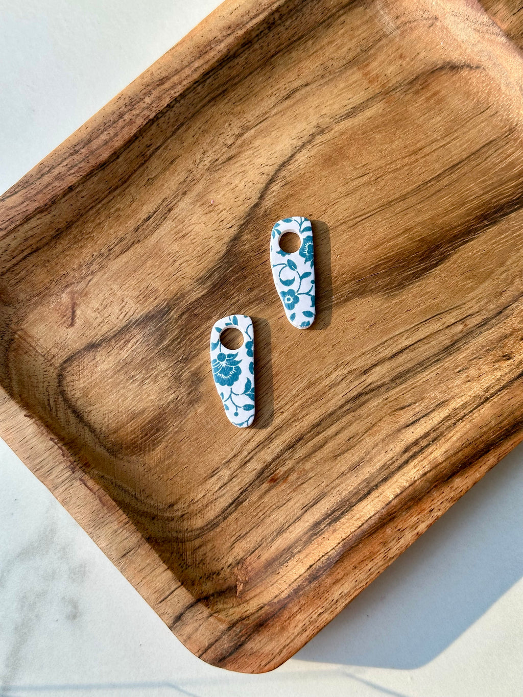Blue Floral Charms