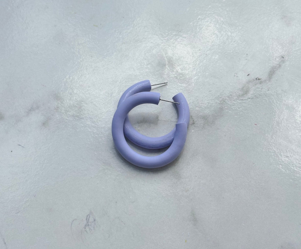 Classic Hoops- Periwinkle