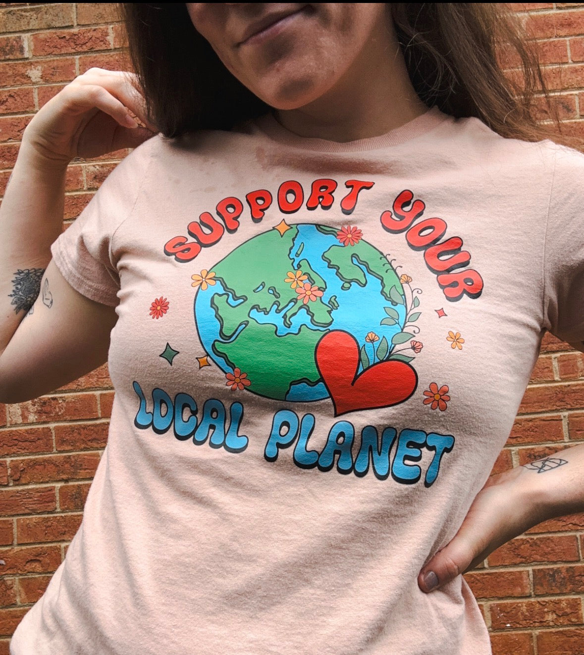 “Support Your Local Planet” Adult Tee