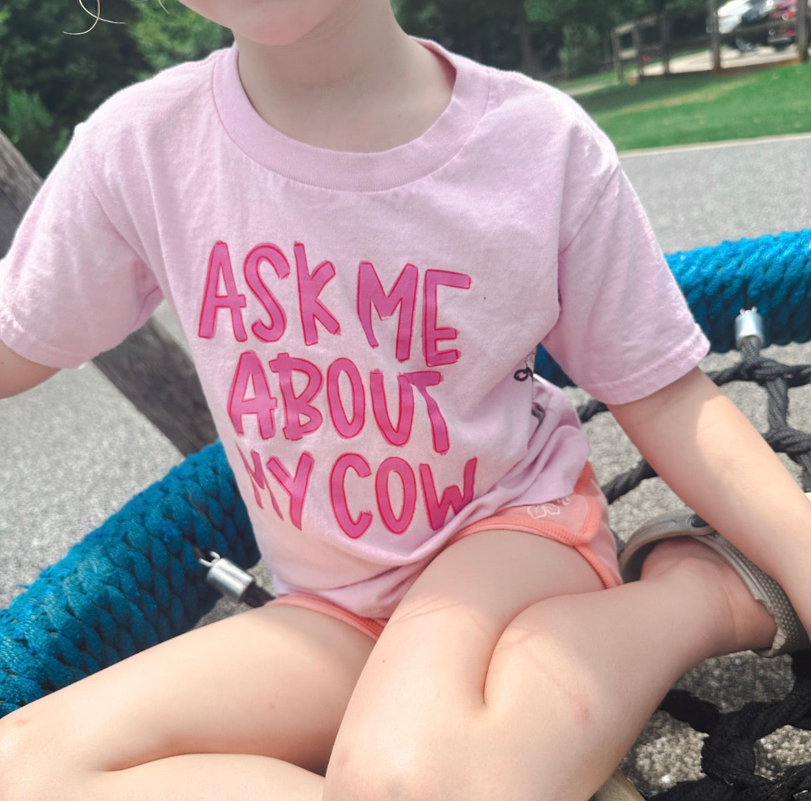 “Ask Me About my Cow” Youth Tee